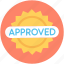 approved sticker, label, product sticker, sticker, success 