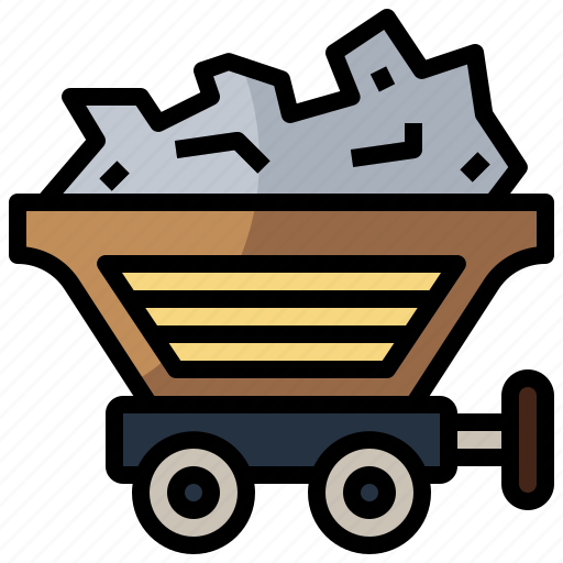 Coal, combustible, industry, mine, mining, transportation, wagon icon - Download on Iconfinder