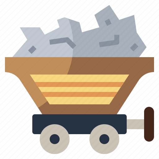 Coal, combustible, industry, mine, mining, transportation, wagon icon - Download on Iconfinder