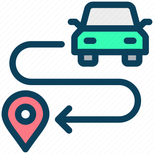 Location, map, route, direction, transport, gps icon - Download on Iconfinder