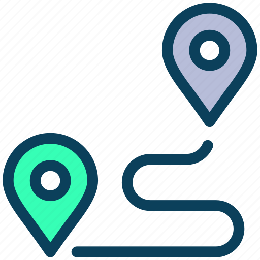 Location, map, route, direction, gps, road icon - Download on Iconfinder