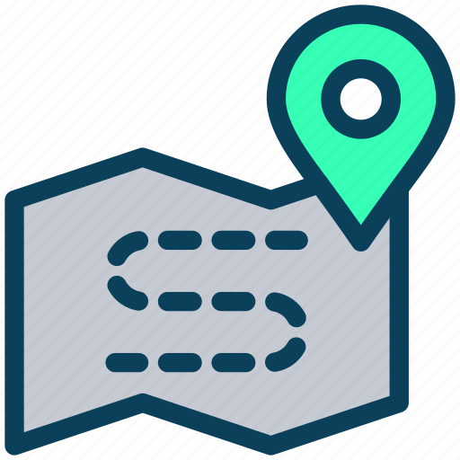 Location, map, direction, navigation, gps, route icon - Download on Iconfinder