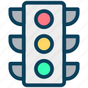 location, traffic light, signal, drive