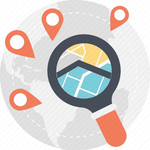 Geolocation, location finder, location pointers, location search, map icon - Download on Iconfinder