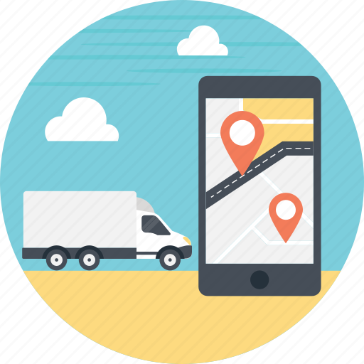 Gps, shipment tracking, tracking app, tracking system, transport tracker, vehicle tracker icon - Download on Iconfinder