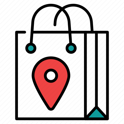 Shopping, location, direction, shop, marker, pin icon - Download on Iconfinder