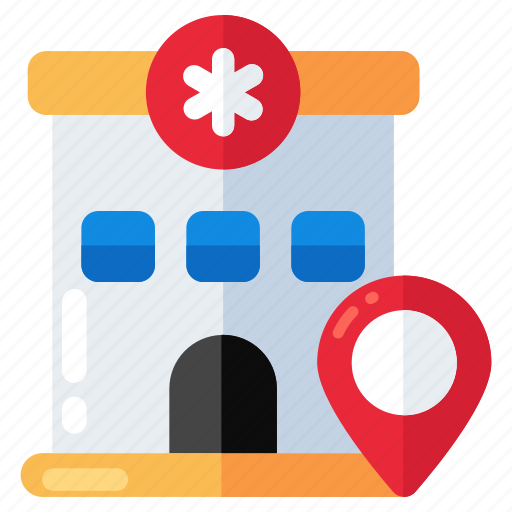 Hospital location, clinic location, direction, gps, navigation icon - Download on Iconfinder