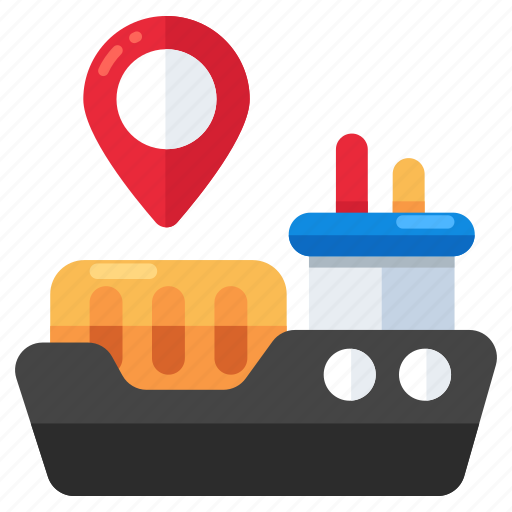 Boat location, ship location, direction, gps, navigation icon - Download on Iconfinder
