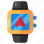 smartwatch location, smartband, wristwatch, smartwatch direction, gps 