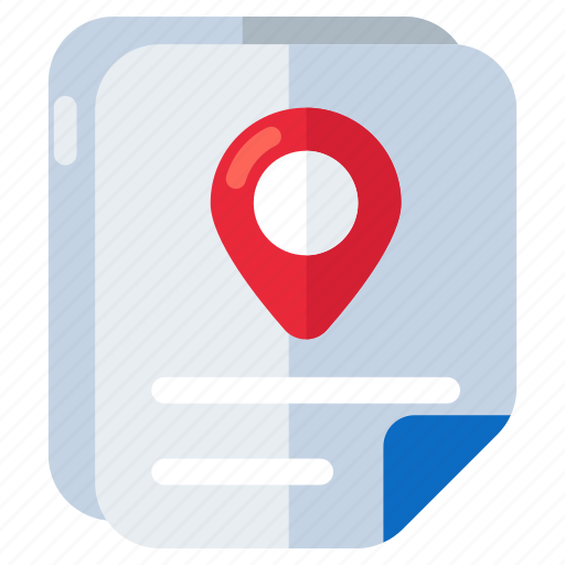 File location, document location, direction, gps, navigation icon - Download on Iconfinder