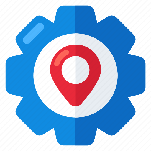 Location setting, location management, location configuration, location config icon - Download on Iconfinder