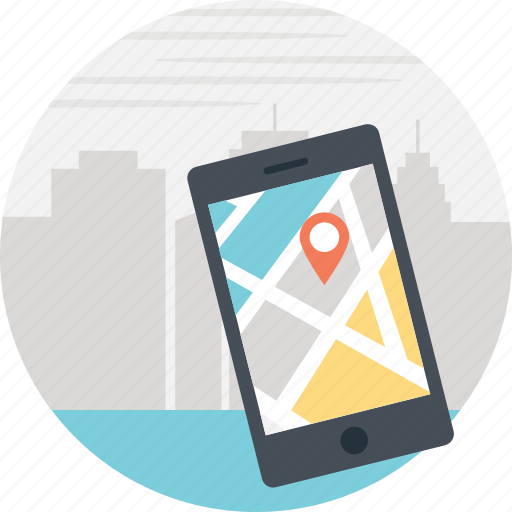 City guide, city map, gps, location tracker, mobile app, navigator icon - Download on Iconfinder