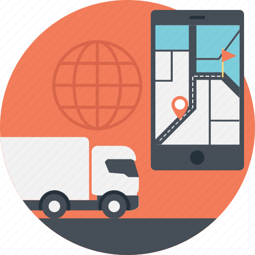 Gps, mobile tracker, tracker, transport tracker, vehicle tracking icon - Download on Iconfinder
