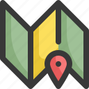 camping, gps, location, map, navigation, pin, pointer