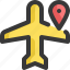 aeroplane, airplane, gps, location, map, navigation, plane 