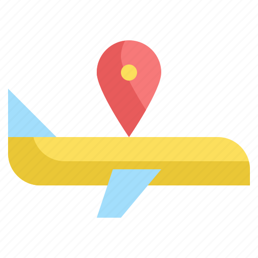 Airplane, gps, location, map, navigation, plane icon - Download on Iconfinder