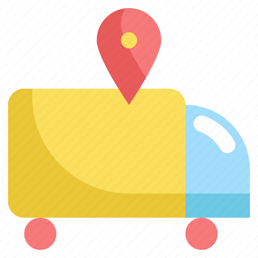 Delivery, gps, location, logistic, map, navigation, truck icon - Download on Iconfinder