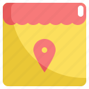 gps, location, map, navigation, pin, shop, store