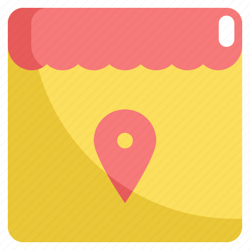 Gps, location, map, navigation, pin, shop, store icon - Download on Iconfinder