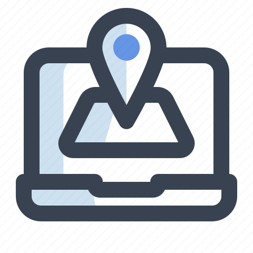 Desktop, gps, map, maps, navigation, pin, place icon - Download on Iconfinder