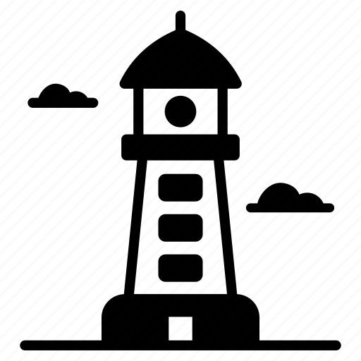 Watchtower, lighthouse, light tower, navigation light, location tower icon - Download on Iconfinder