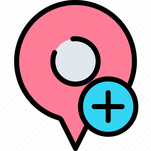 Add, location, map, navigation, marker icon - Download on Iconfinder