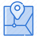 location, map, pin, place, pointer icon
