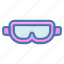 glasses, goggles, motorcycle gogles icon, sport 