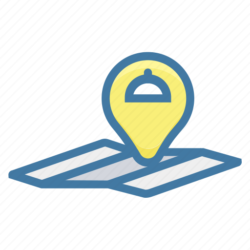 Food pointer icon, location, map, pin, place icon - Download on Iconfinder