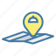 food pointer icon, location, map, pin, place 