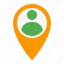 location, map, person, pin, position 
