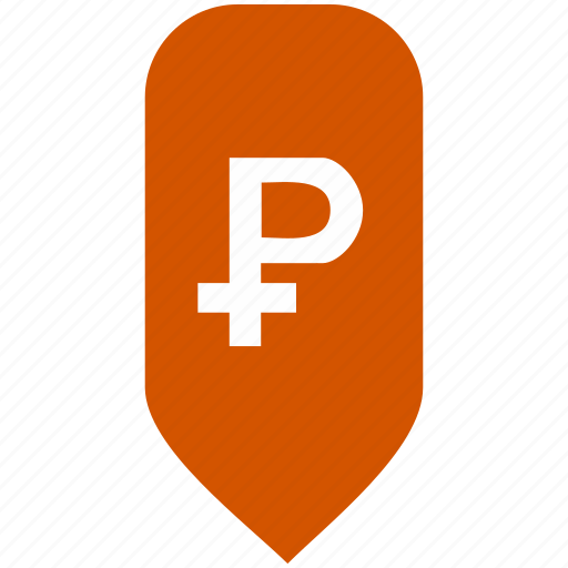 Exchange, map, place, pointer, ruble icon - Download on Iconfinder