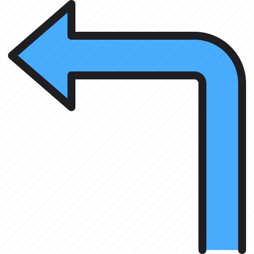 Left, navigation, arrow, turn, direction icon - Download on Iconfinder