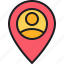 profile, pin, map, user, location 