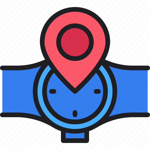 Writswatch, pin, map, smartwatch, location icon - Download on Iconfinder
