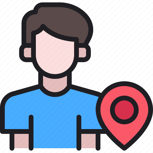Map, location, user, pin, avatar, man icon - Download on Iconfinder