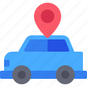 location, transportation, car, pin, placeholder