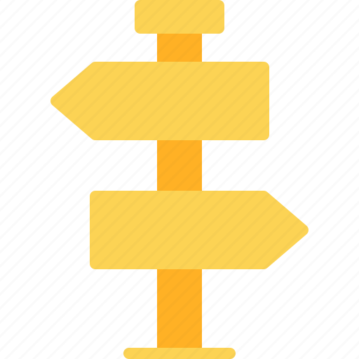 Sign, post, directional, street, guide icon - Download on Iconfinder