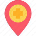 location, map, hospital, add, pin
