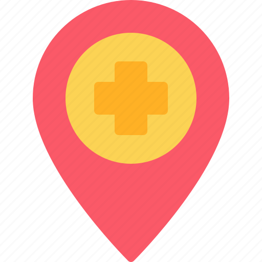 Location, map, hospital, add, pin icon - Download on Iconfinder