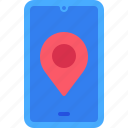 location, map, phone, smartphone, pin