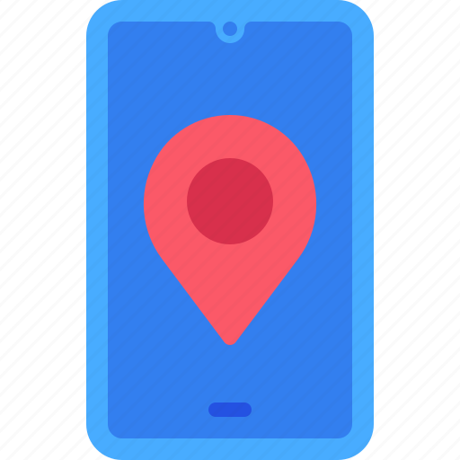 Location, map, phone, smartphone, pin icon - Download on Iconfinder