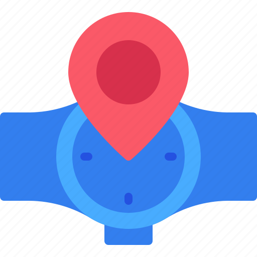 Location, map, smartwatch, pin, writswatch icon - Download on Iconfinder