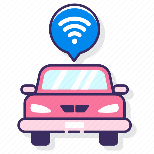 Automobile, connected, vehicle, wireless icon - Download on Iconfinder