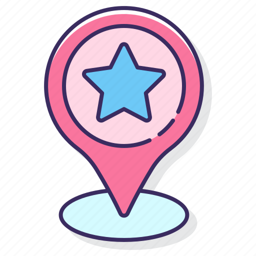 Destination, favorite, location, star icon - Download on Iconfinder
