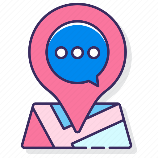 Chat, location, map, message icon - Download on Iconfinder