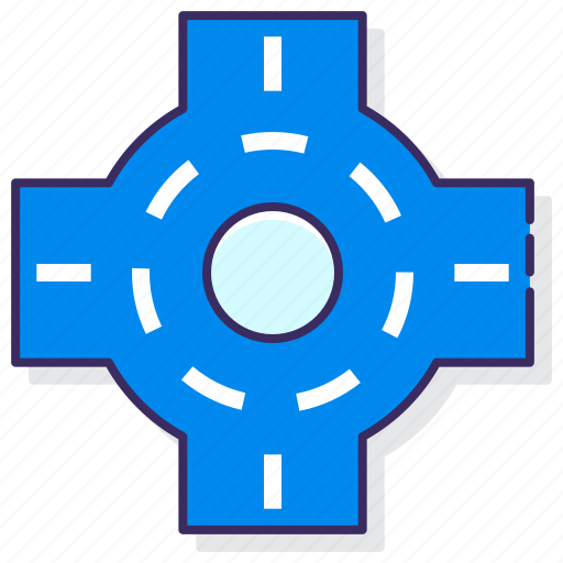 Road, roundabout, street, transportation icon - Download on Iconfinder