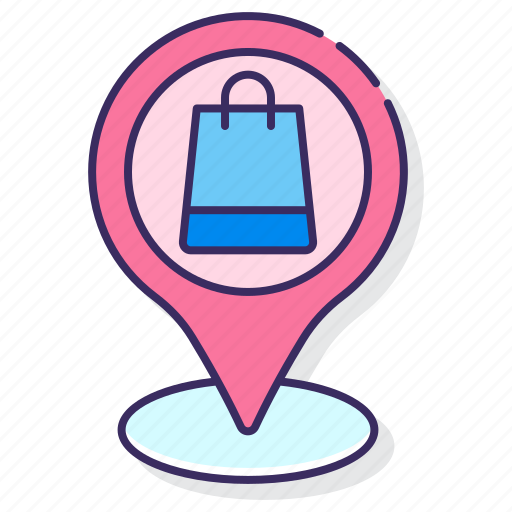 Destination, location, pin, shopping icon - Download on Iconfinder