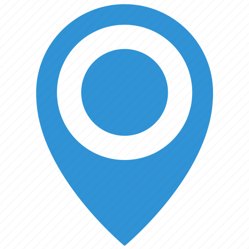 Blue, geo, map, object, point, pointer icon - Download on Iconfinder