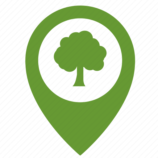 Forest, map, park, place, point, tree, pointer icon - Download on Iconfinder